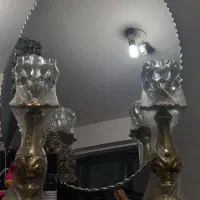 آینه و شمعدان برنجی