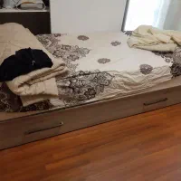 کابینت آشپزخانه و تختخواب یکنفره و کتابخانه ست.|کتابخانه، شلف، قفسه‌های دیواری|تهران, سعادت‌آباد|دیوار