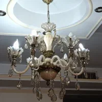 لوستر ۶ شاخه بلوری