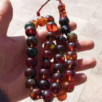 تسبیح سندلوس کهربا