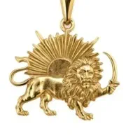 پلاک گردنی طلا مینیمالیست طرح میراث