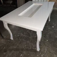 میز نهارخوری۶نفره با شیشه