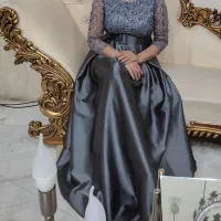 پیراهن مجلسی طوسی ساتن سایز38|لباس|لاهیجان, شهید آوینی|دیوار