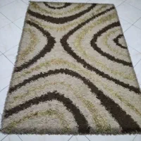 فرش ترک سالم قهوه ای شکلاتی