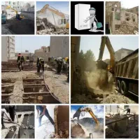 تخریب کارلوله‌کشی آب وفاضلاب وصل طرح اگونشتی فنرزن