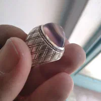 انگشتر عقیق کبود و تسبیح