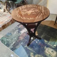 میز خاطره کنار سالنی معرق شب یلدا میزخاطره چوبی