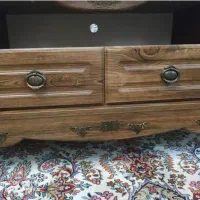 میز تلویزیون طرح چوب