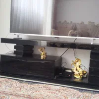 زیرتلویزیون مشکی چوب