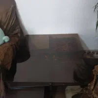 میزجلومبلی عسلی قهوه ای|مبلمان خانگی و میز عسلی|خرمآباد, |دیوار