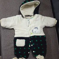 کاپشن نوزادی در حد نو پاپوش دار