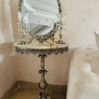 آیینه شمعدان آبکاری نقره