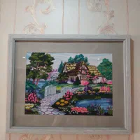 قاب گلدوزی کاردستی مناسب هدیه