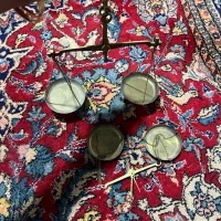 ترازو برنجی قدیمی ، آنتیک ، دکوری