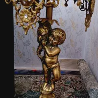 میزکنارسالنی برنجی