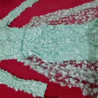 لباس مجلسی سبز زمردی دنباله‌دار ماهی