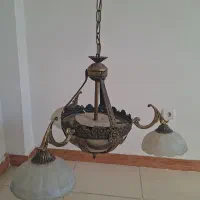 لوستر سه شاخه برنجی|لوستر و چراغ آویز|ایلام, |دیوار