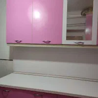 کابینت صورتی وسفید