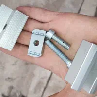 کلمپ خورشیدی u/  پیچ و نات/واشر چارگوش