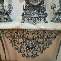 آینه و شمعدان با جنس برنج، صفر نو|آینه|اهر, |دیوار