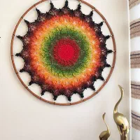 ماندالا بافی دیوارکوب