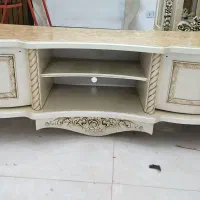میز کنسولی سفید صدفی|بوفه، ویترین، کنسول|نسیم‌شهر, |دیوار