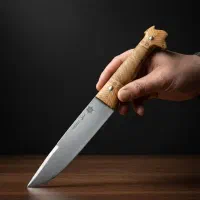 چاقوی کله کفتری ، کار استاد وفا زنجان