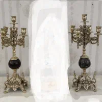 دو تا شمعدان برنز