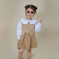 ست ۳ تیکه دامن ژیله شومیز دخترانه