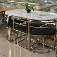 میز غذا خوری کمجا فلزی|میز و صندلی غذاخوری|اهواز, آسیاباد|دیوار