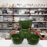 کاسه آبگوشتی سفالی سبز 35 تومن