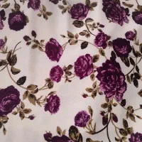 پارچه کاور مبل کرپ ترک بنفش