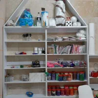 دکور کمد|کتابخانه، شلف، قفسه‌های دیواری|گرمدره, |دیوار