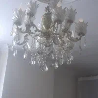 لوستر پذیرایی وسه شاخه نامنظم و سه عدد دیوار کوب