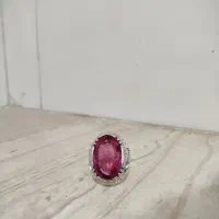 انگشتر نقره یاقوت