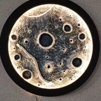 تابلو ماه شب تاب(چراغ خواب)|تابلو، نقاشی، عکس|آمل, |دیوار