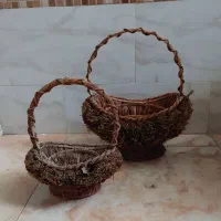 سبد حصیری زیبا