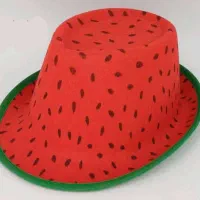 کلاه نمدی طرح یلدا هندوانه شاپو|لباس|آفتاب, |دیوار