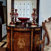 آینه کنسول معرق کاری سه درب