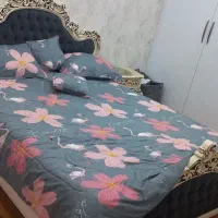 سرویس خواب بدون تشک با دوعدد پاتختی و میز ارایش|تخت و سرویس خواب|گنبد کاووس, |دیوار
