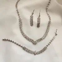 سرویس نقره تراشکاری شده طرح خوشه گندم