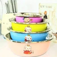 لگن استیل رنگ پاستیلی