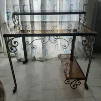 میز کاربردی کامپیوتر و تحریرفرفورژه با شیشه دودی|میز تحریر و کامپیوتر|تهران, بهجت‌آباد|دیوار
