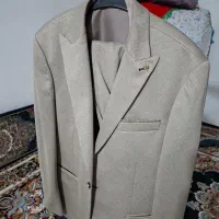 کت وشلوارکرم سایز۵۴
