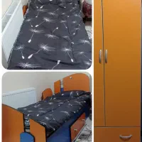 کمد و تخت نوجوان|تخت و سرویس خواب|سمنان, |دیوار