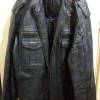 کاپشن چرم طبیعی درحدنونو