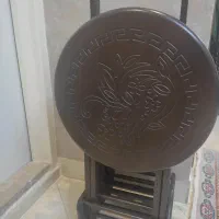 میز عسلی تاشو رنگ قهوه ای سوخته