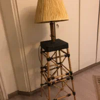 اباژوژ با پایه تمام بامبو( تک ساخت)|چراغ خواب و آباژور|تهران, جردن|دیوار