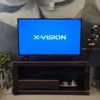 تلویزیون ایکس ویژن XK570 مدل 43 اینچ بهمراه میز|تلویزیون و پروژکتور|قزوین, |دیوار