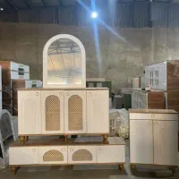 اینه کنسول حصیری|بوفه، ویترین، کنسول|ملارد, |دیوار